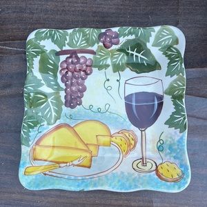N.D hand painted ceramic plate